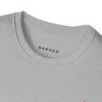 I Told Chat GPT About You T-Shirt | Red Script Back Print, Small Front Eye Logo